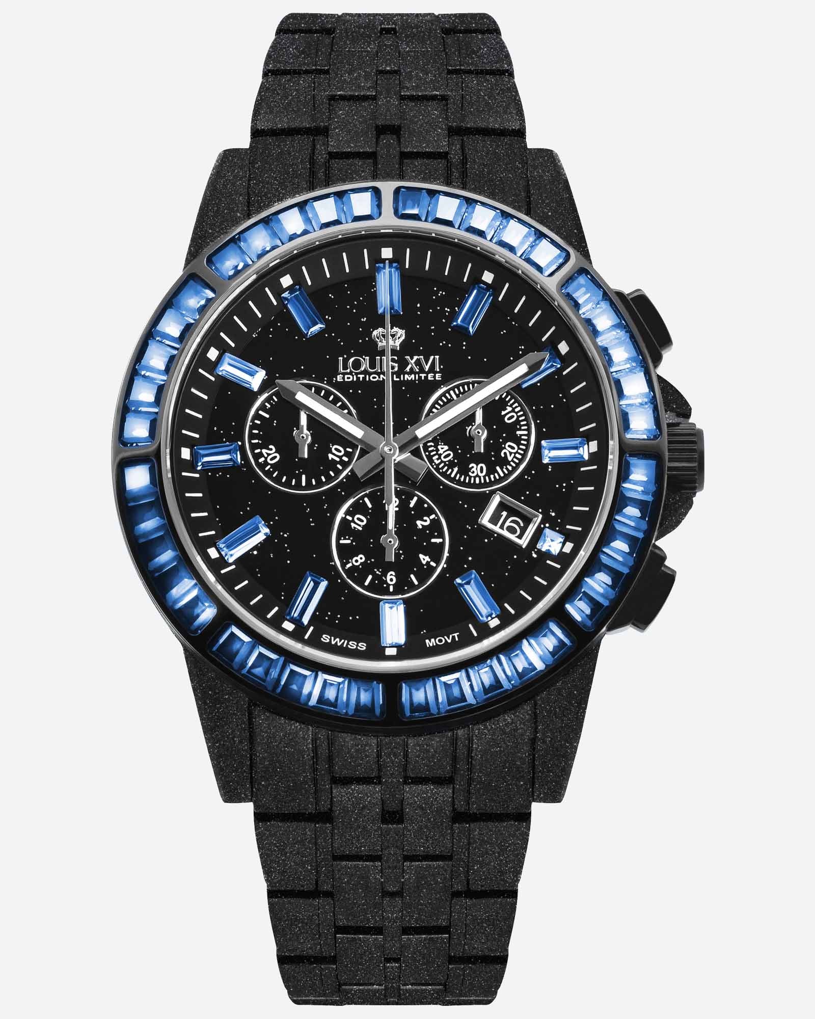 Majesté Givré Iced Out 1181 Bleu Minuit - 43mm
