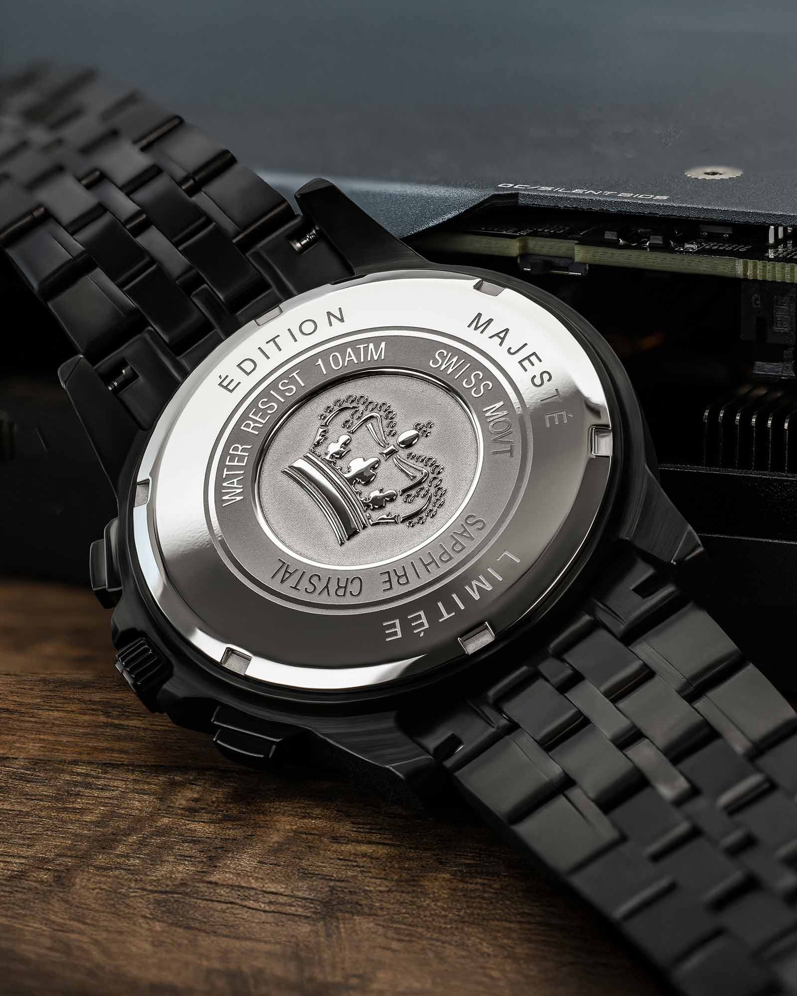 Majesté Givré Iced Out 1181 Bleu Minuit - 43mm