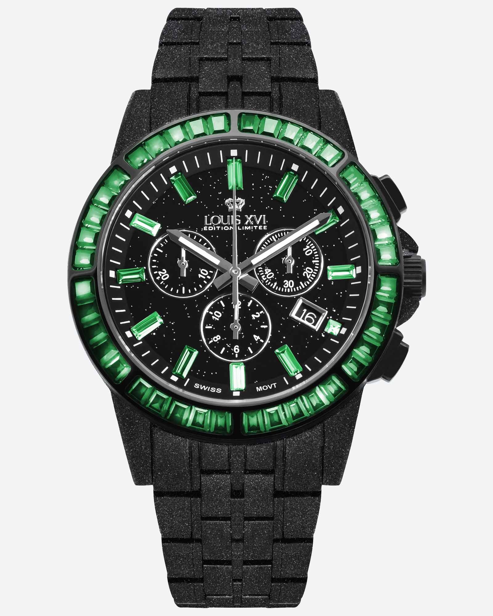 Majesté Givré Glacé 1182 Émeraude Verte - 43mm