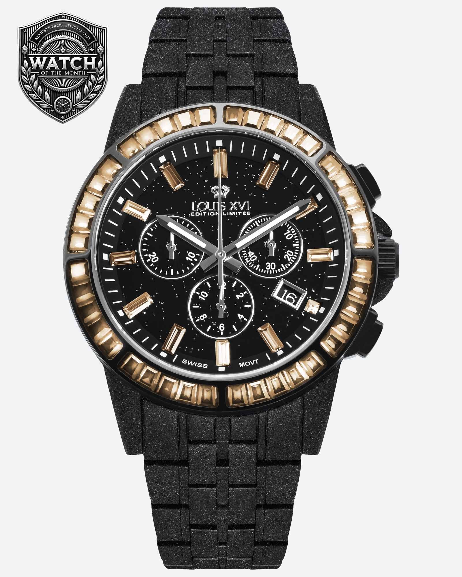 Majesté Givré Iced Out 1183 Or Désert - 43mm