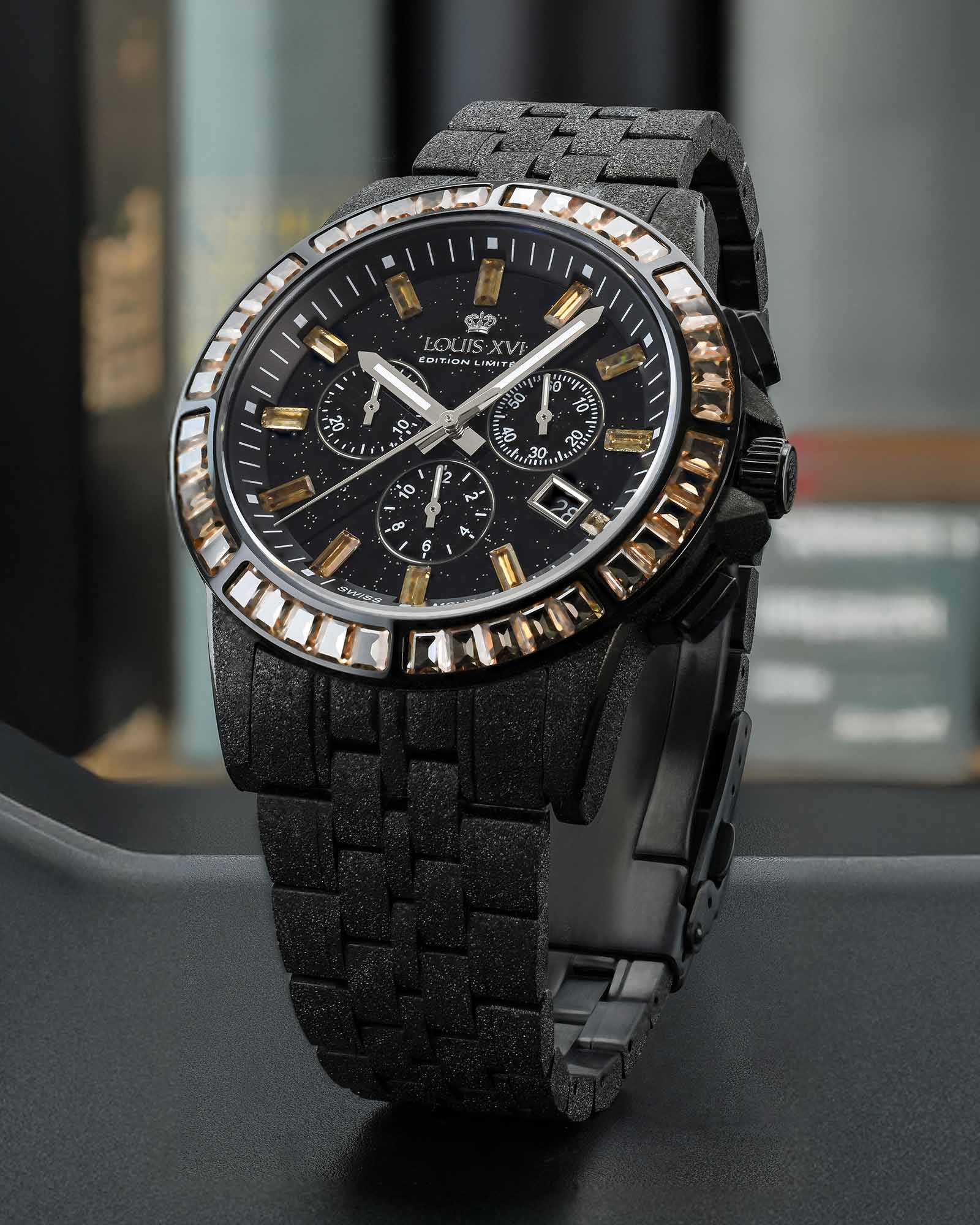 Majesté Givré Iced Out 1183 Or Désert - 43mm