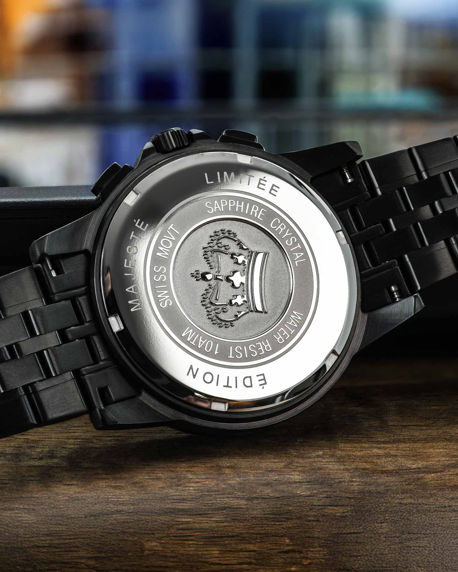 Majesté Givré Iced Out 1184 Caviar Noir - 43mm