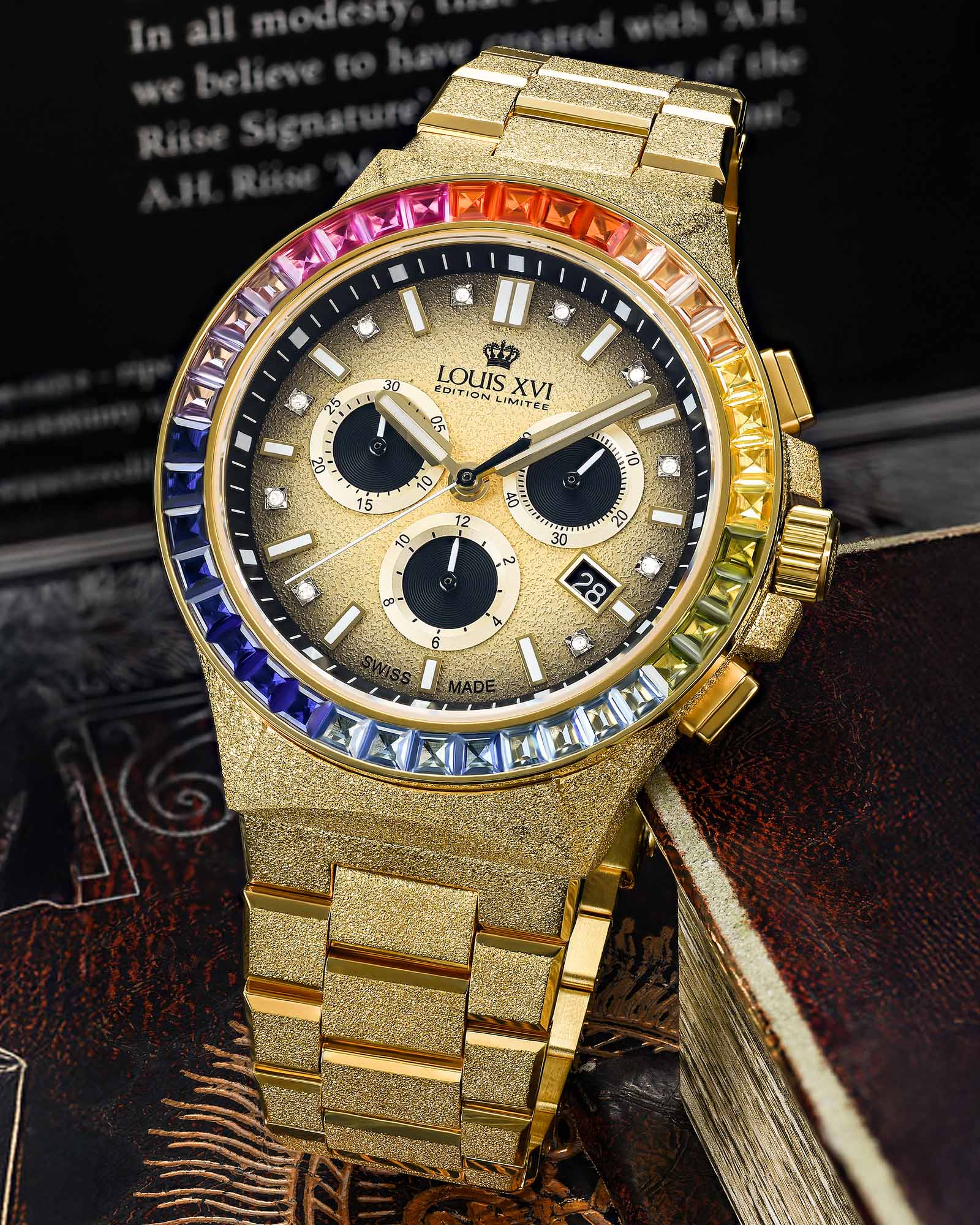 Le Monarque 1218 - 42mm Arc-en-ciel