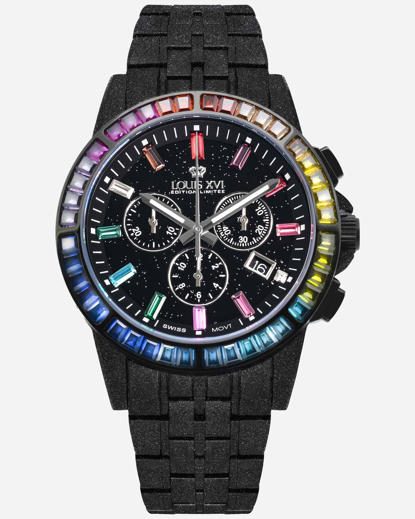 Majesté Givré Iced Out 1129 Arc-en-ciel - 43mm