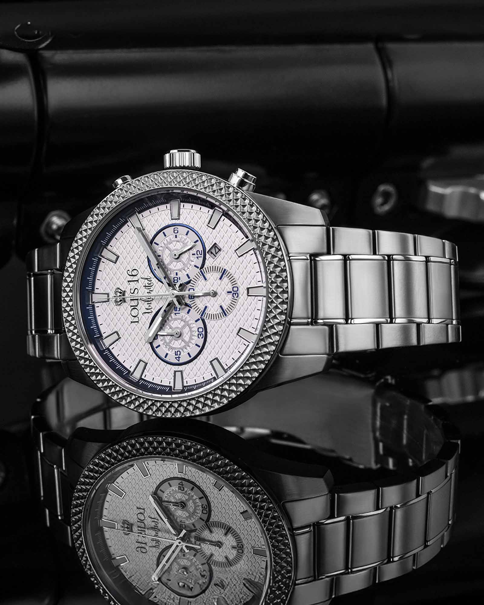 Mirage 3320 Chronograph Silver