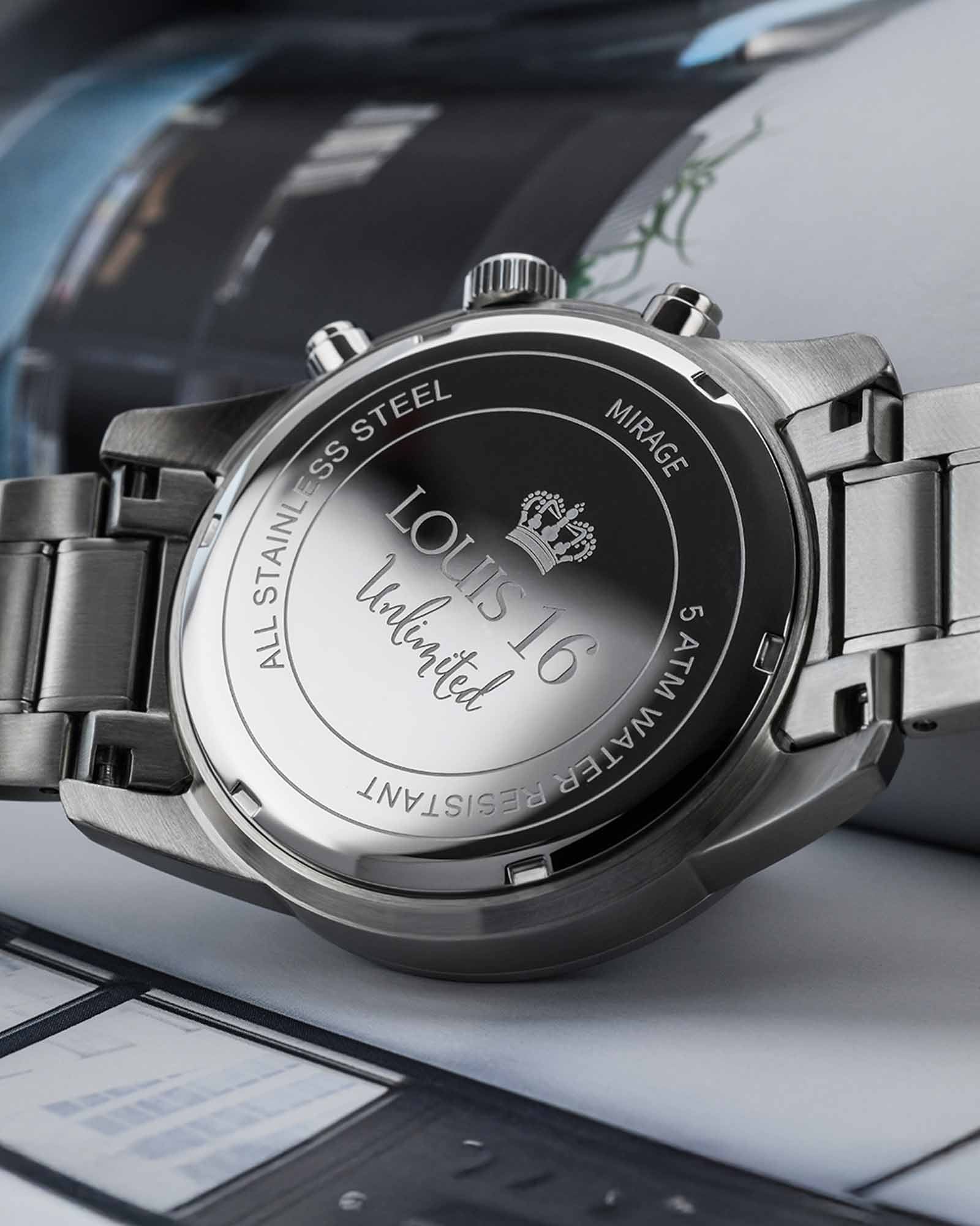 Mirage 3320 Chronograph Silver