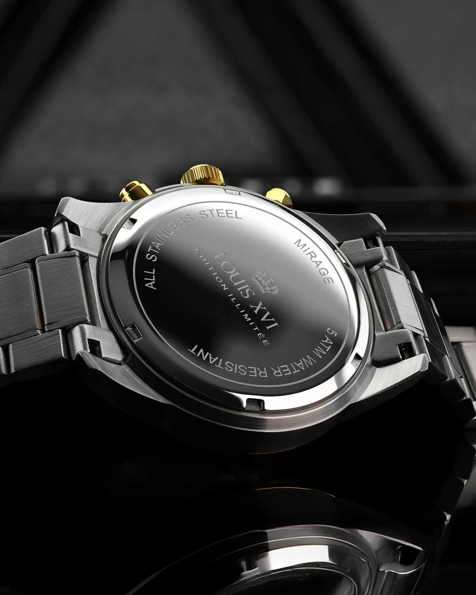 Mirage 3341 Chronograph Bicolor Blue