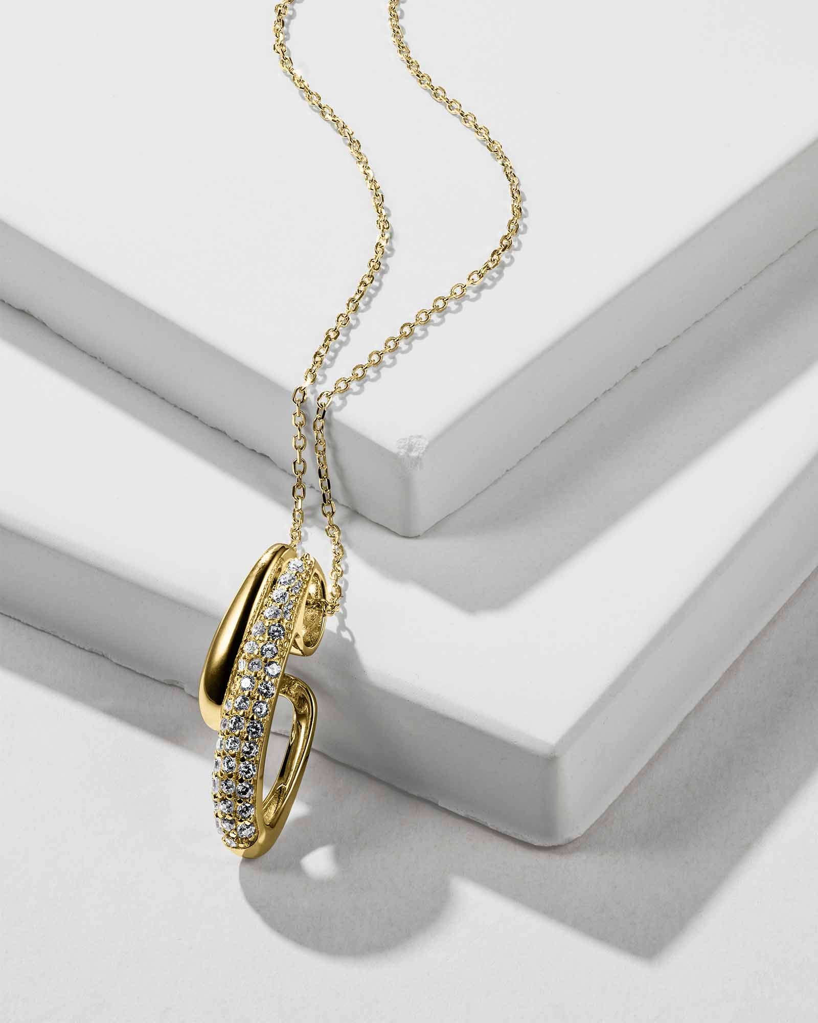 Gouttes Allongées Halskette - 8230200