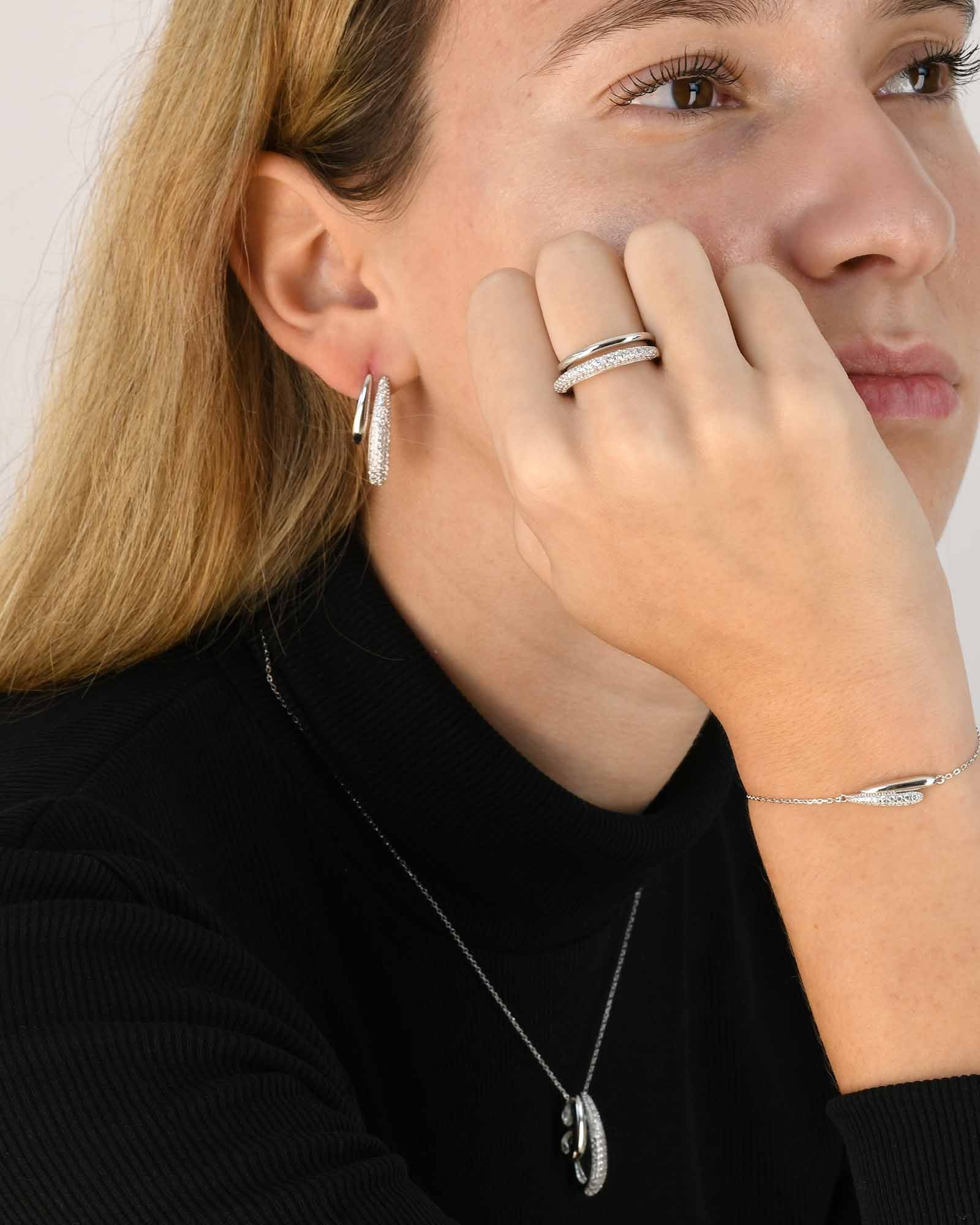 Elongated Drops Earring - 8242000