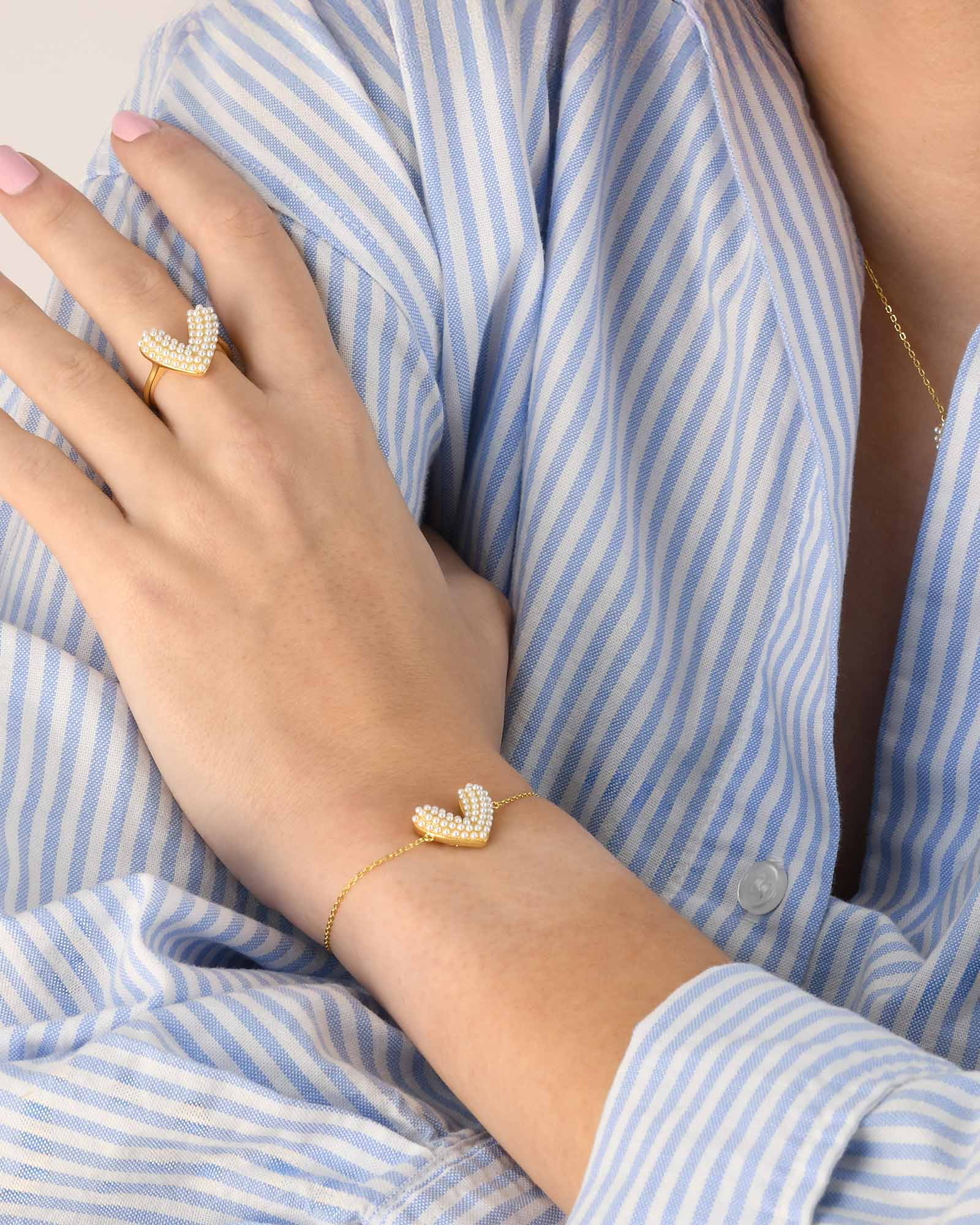 Bracelet Perle Cœur - 8120000