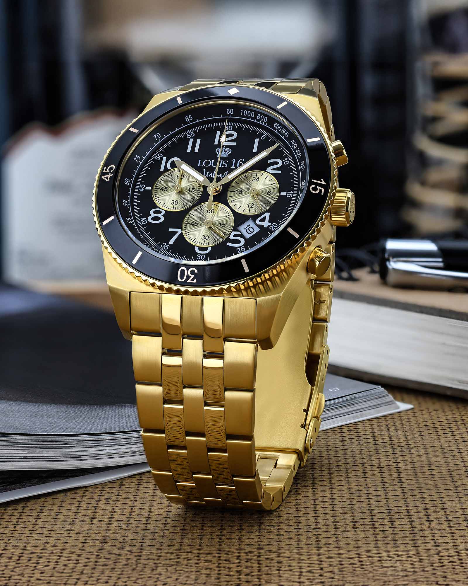 Destriere 3200 Chronograph Gold