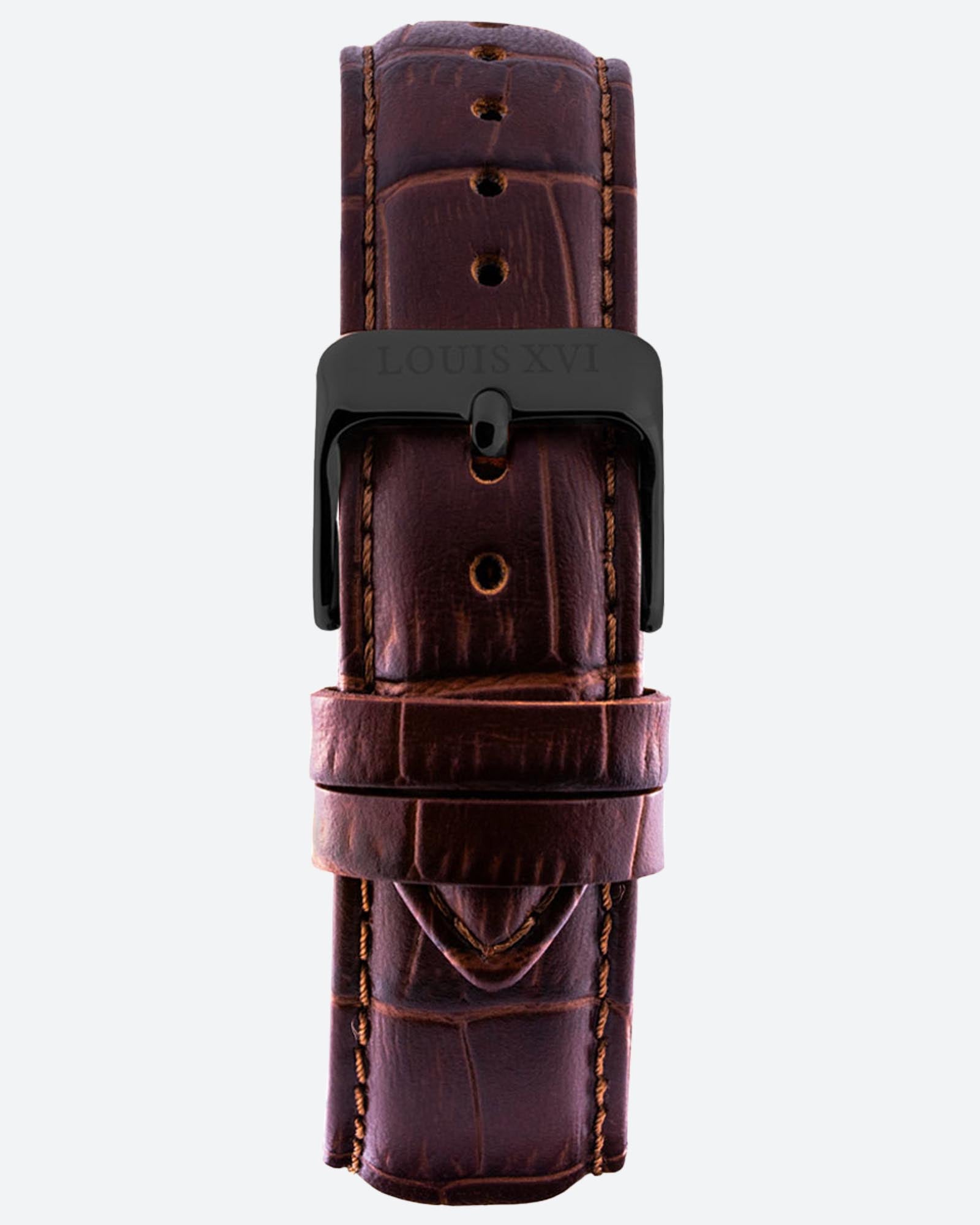 Leather strap - Brown/Black