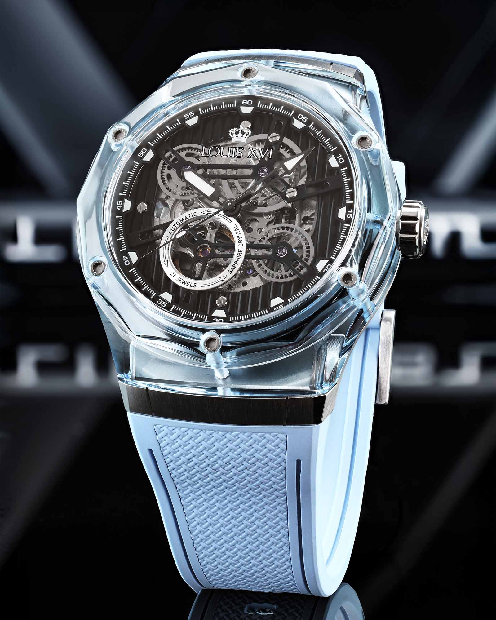 La Lumière Verre Automatique Réf. 3823 – Baby Blue