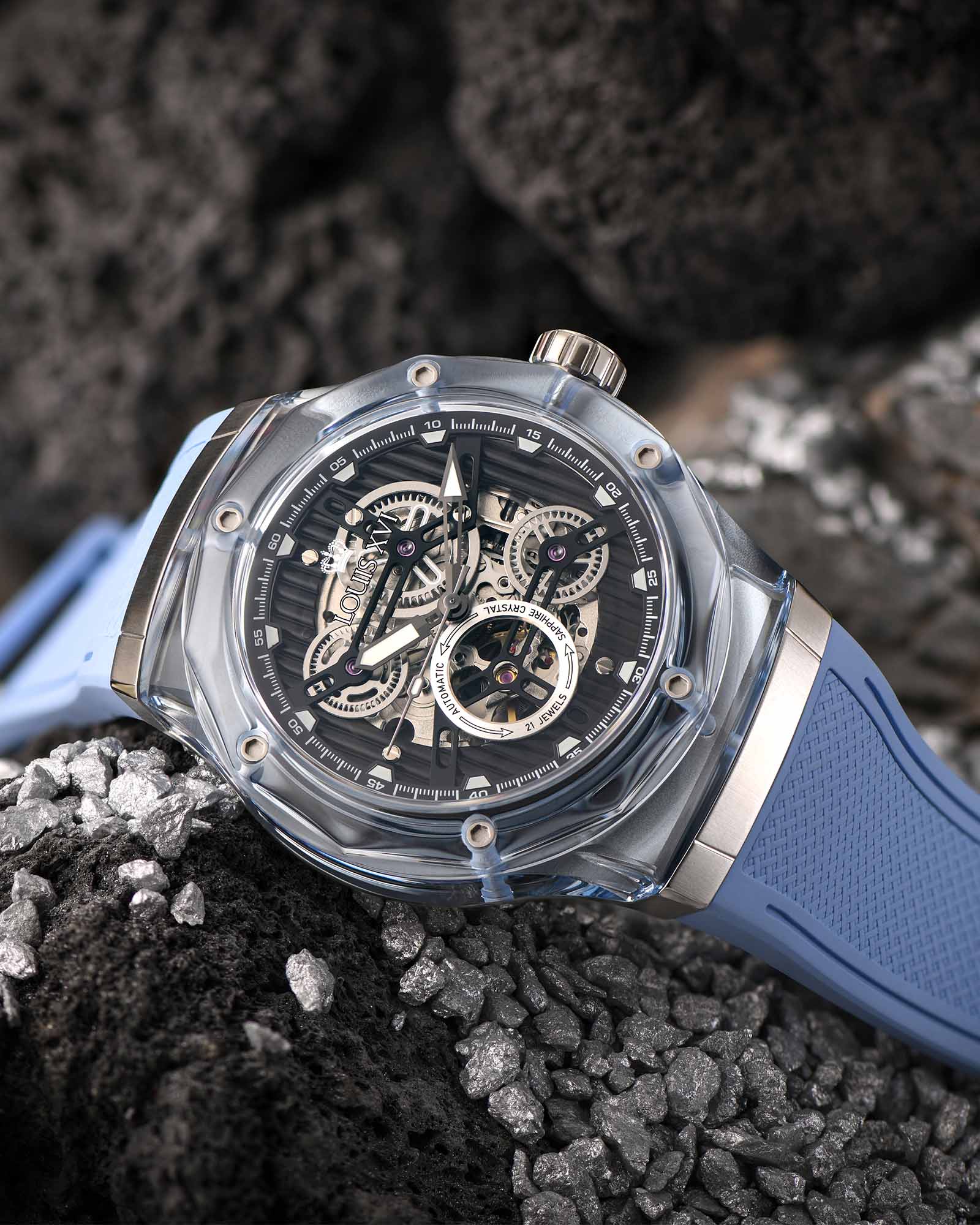 La Lumière Vetro Automatico Rif. 3823 – Baby Blue