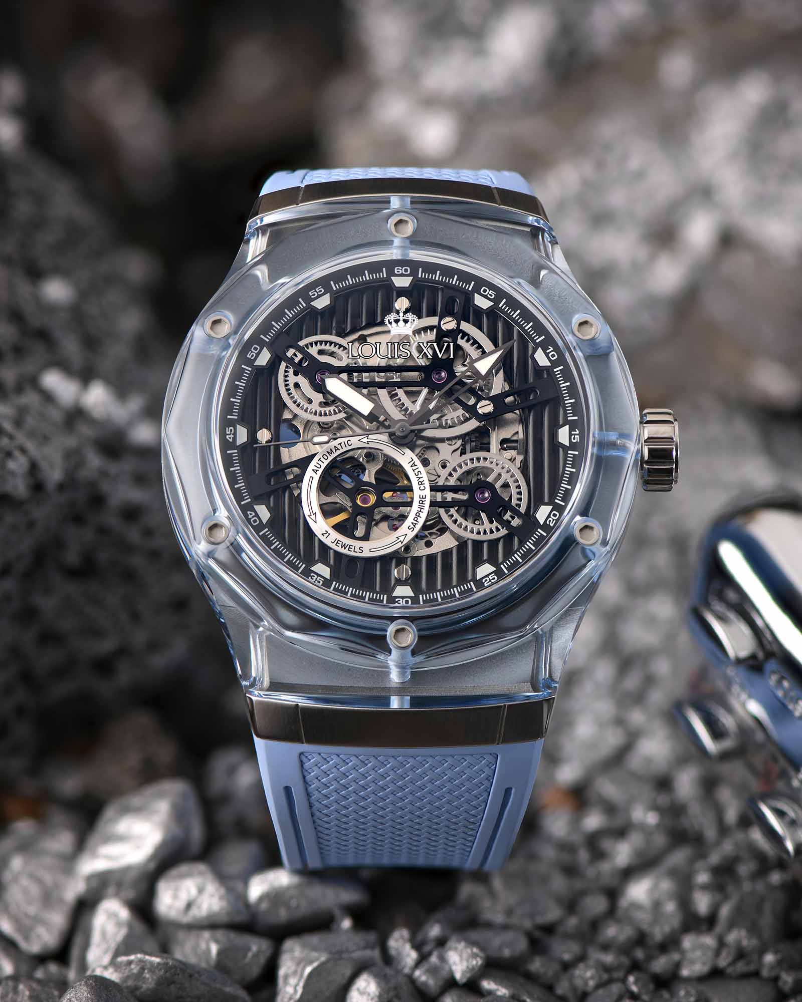 La Lumière Vetro Automatico Rif. 3823 – Baby Blue