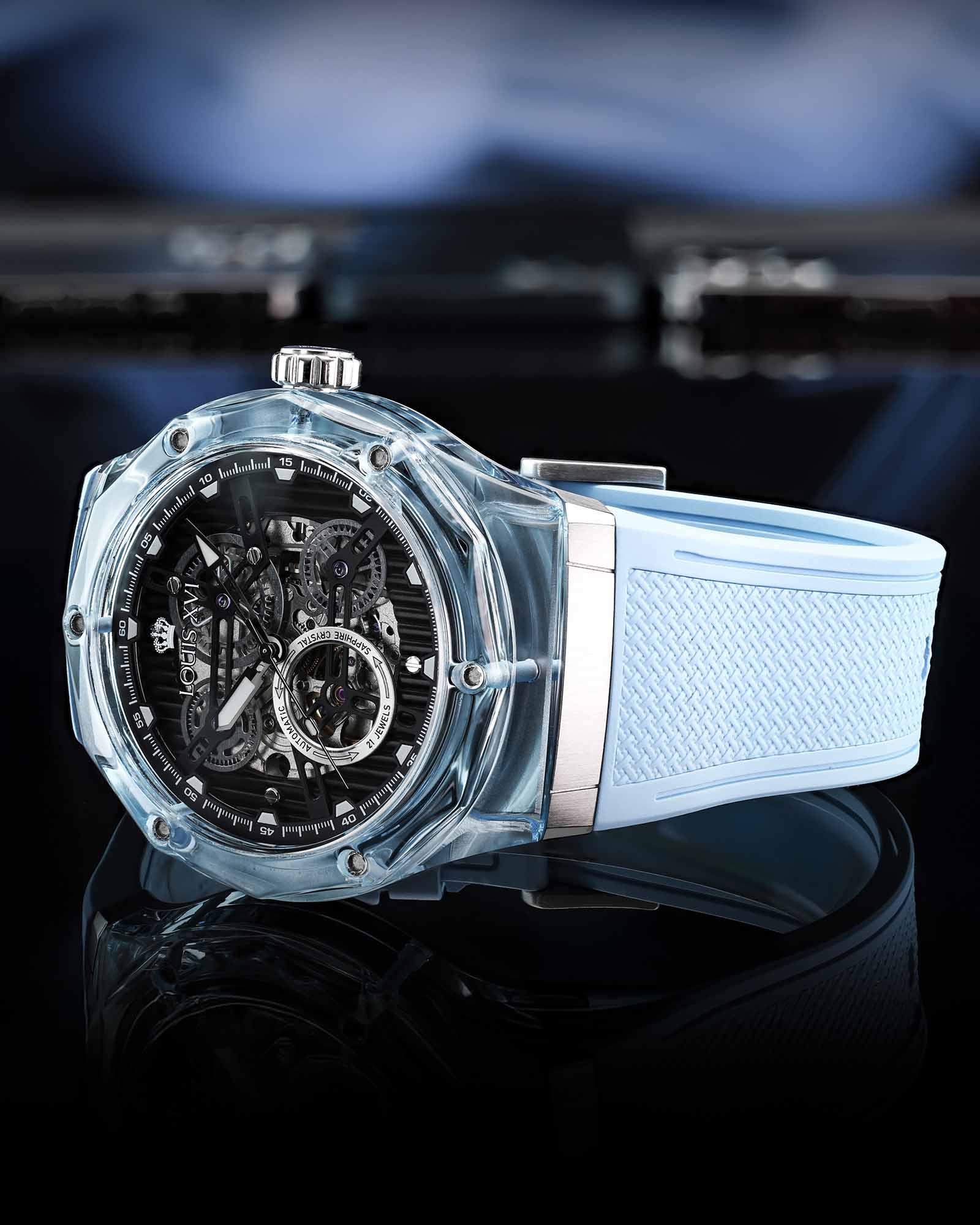 La Lumière Verre Automatique Réf. 3823 – Baby Blue