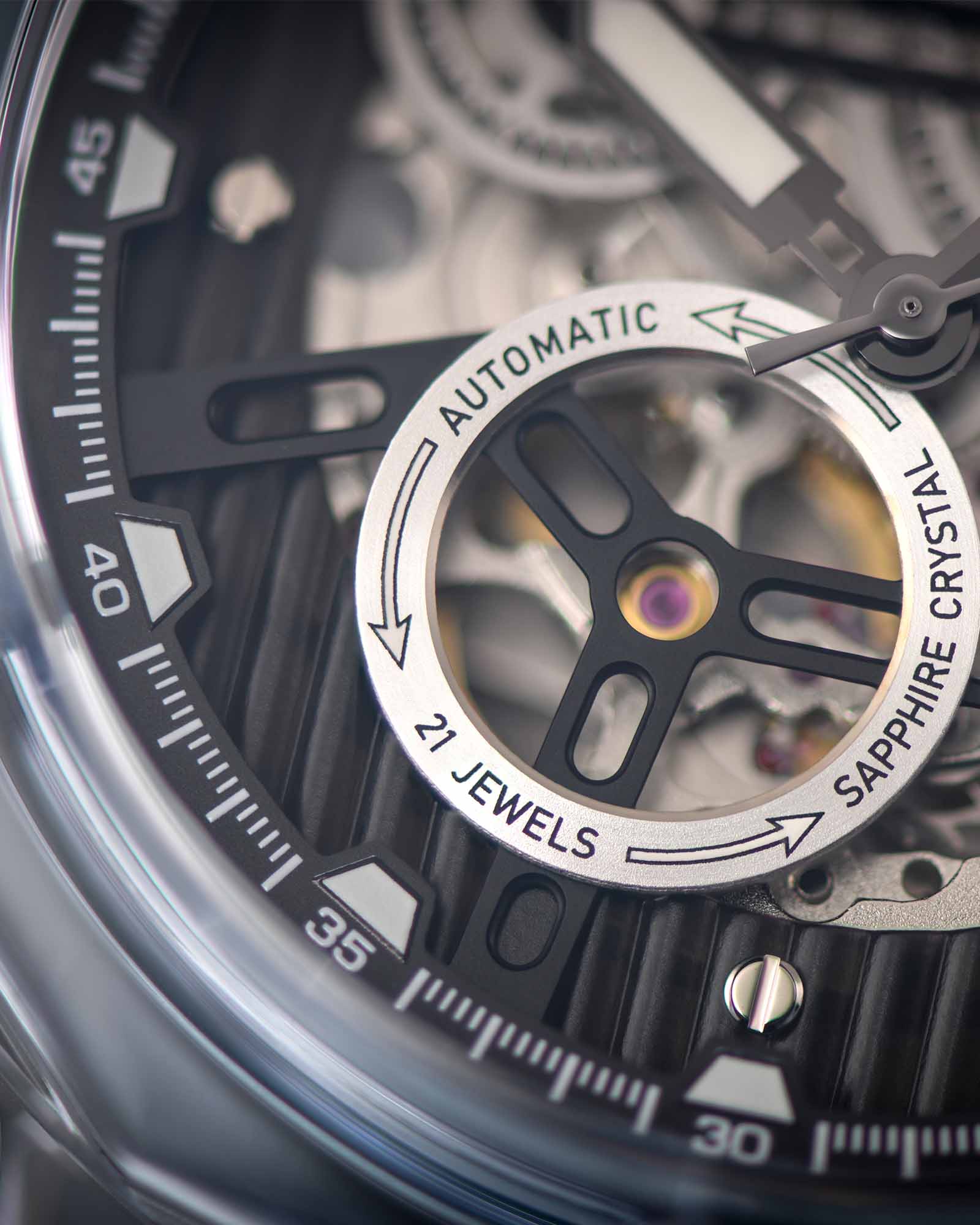 La Lumière Vetro Automatico Rif. 3823 – Baby Blue