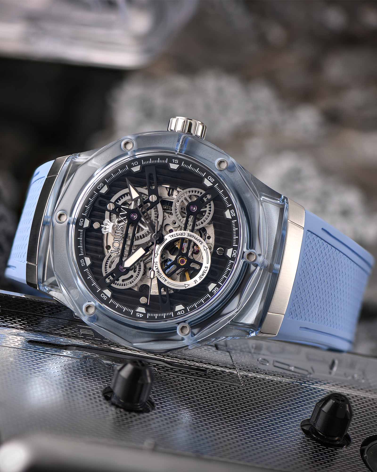 La Lumière Vetro Automatico Rif. 3823 – Baby Blue