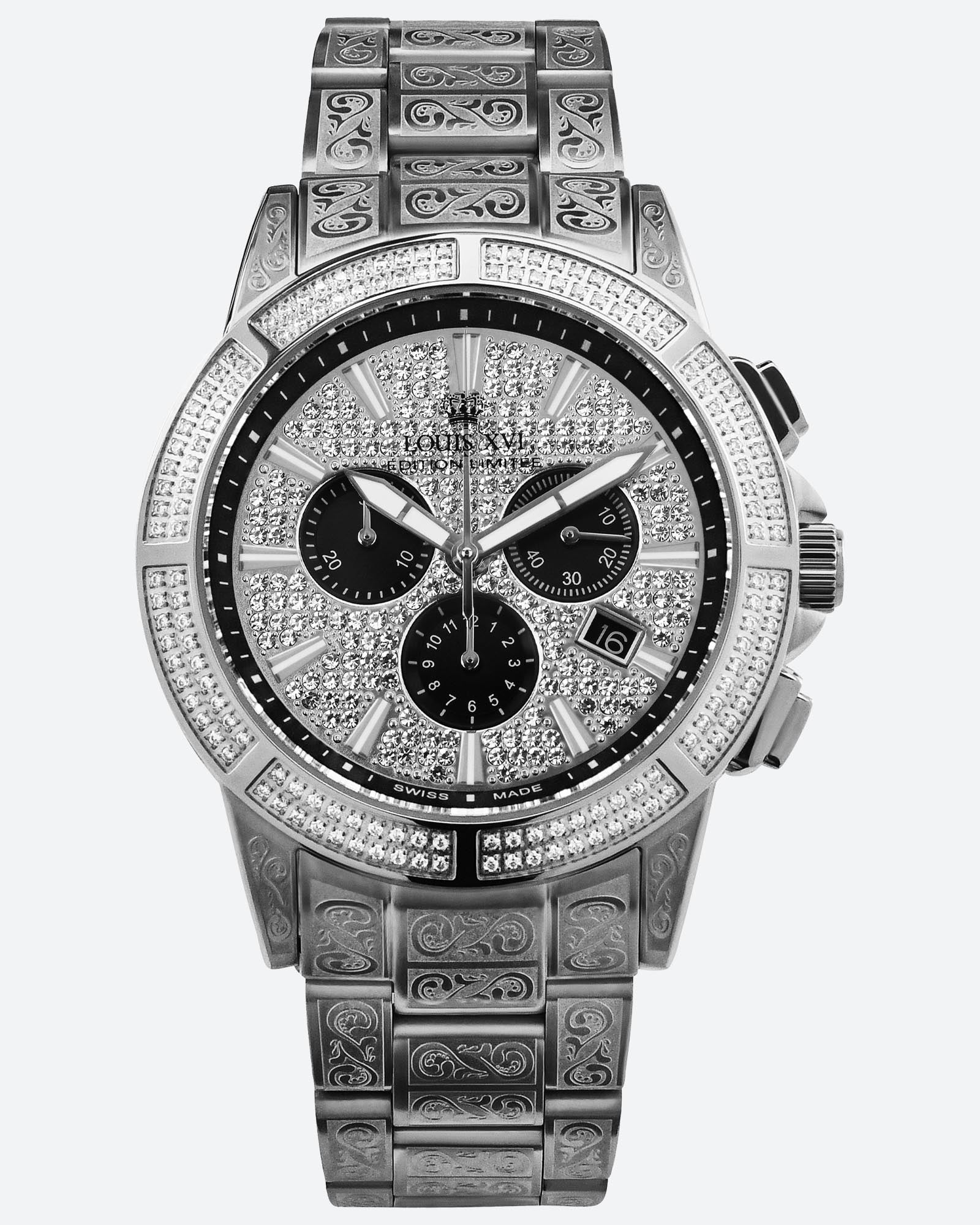 Majesteit Iced Out Royale 1127 - 43 mm