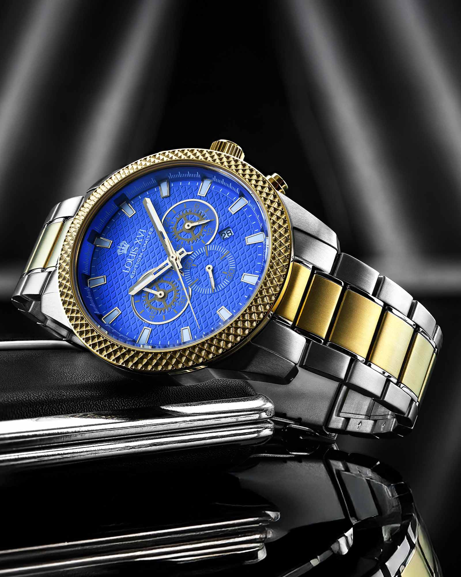 Mirage 3341 Cronografo Bicolore Blu