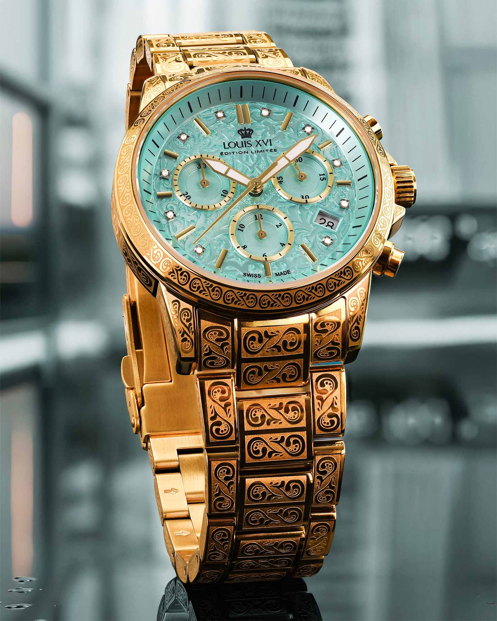 Palais Royale 6005 – Damenuhr in Minty Green